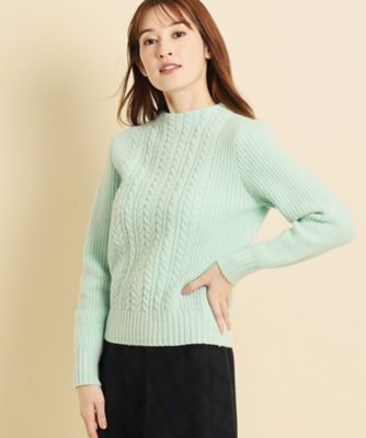 【洗える／ラメ入りケーブル】綺麗めカジュアル、冬コーデを彩るケーブルニット（２００２２２６０２５）