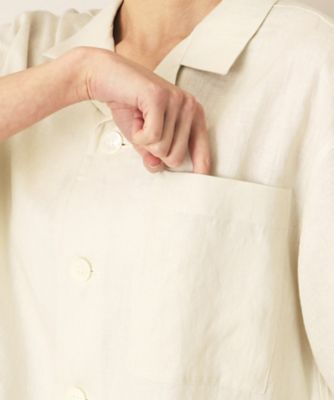 ル グラジック le glazik オープン カラー シャツ IVORY LE GLAZIK | LRC OPEN COLLAR SHIRT (ivory) size 36 ル