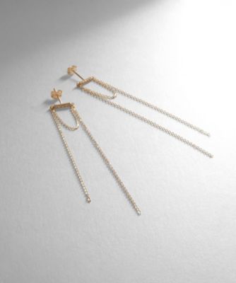 COCOSHNIK (Women)/ココシュニック K10ダイヤモンド トゥインクルフリンジ スタッドピアス(2002226946)