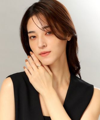 K18ダイヤモンド クロスライン リング（2002226991