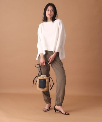 トップス cogthebigsmoke COGTHEBIGSMOKE ワイドボディショート丈フーディ ネイビー