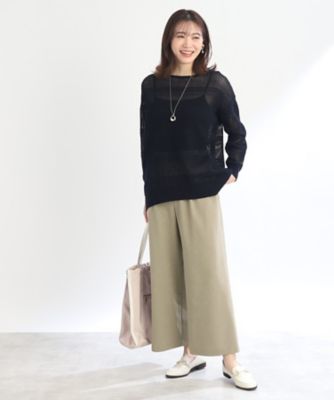 【ＳＡＬＥ／カラー追加！／マシンウォッシュ可能／ＵＶカット／接触冷感】リラクシーワイドパンツ（２００２２３２６５４）