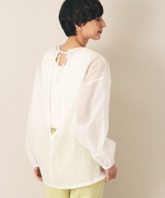 100 ％品質保証 ◇Le glazik（ル グラジック）バックギャザーブラウス トップス