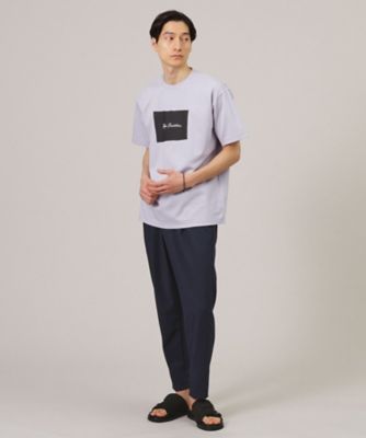 日本製／プリントT】ラフタッチ ボックスプリント Tシャツ