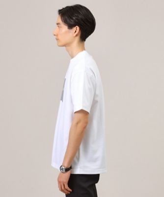 日本製／プリントT】ラフタッチ ボックスプリント Tシャツ