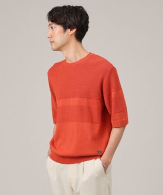 【美濃和紙】５分袖　ニットＴシャツ（２００２２３３３５９）