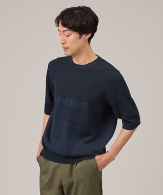 【美濃和紙】５分袖　ニットＴシャツ（２００２２３３３５９）