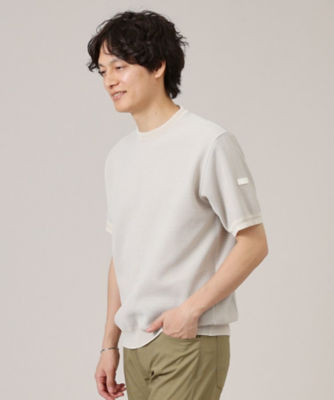 ＜TAKEO KIKUCHI (Men)＞【Ｍａｄｅ　ｉｎ　ＪＡＰＡＮ】和紙　ボーダーニットＴシャツ（２００２２３３３６１）