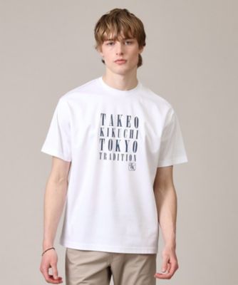 ＜TAKEO KIKUCHI (Men)＞【プリントＴ／日本製】メッセージ　プリント　Ｔシャツ（２００２２３３３６３）