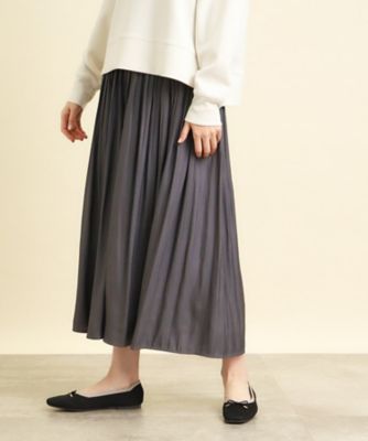 ＜GROVE (Women)＞割線風プリーツパンツ（２００２２３３４５４）