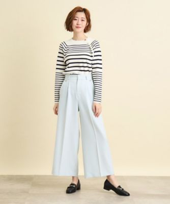 ソフトな風合いが嬉しい♪こなれ感満載の旬のワイドパンツ（２００２２３３４８１）
