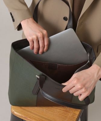 ラインブロッキング レザートート（2002234782