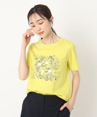 レースフラワー＆プリントＴシャツ（２００２２３５１５１）