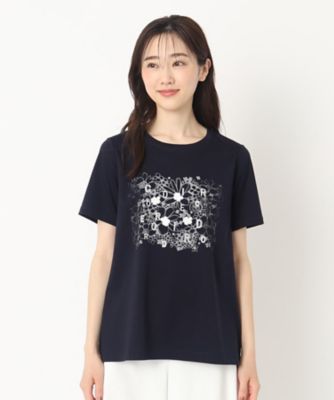 レースフラワー＆プリントＴシャツ（２００２２３５１５１）