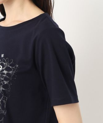 レースフラワー＆プリントＴシャツ（２００２２３５１５１）