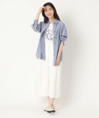 レースフラワー＆プリントＴシャツ（２００２２３５１５１）