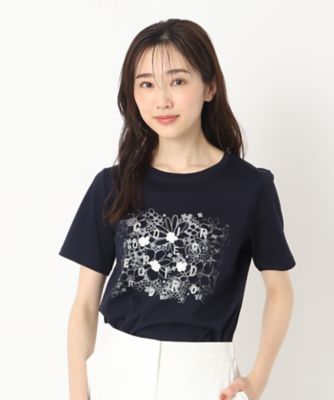 レースフラワー＆プリントＴシャツ（２００２２３５１５１）