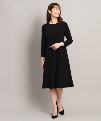 【洗える／日本製／セレモニー／オフィス／ジャケット羽織れる】幅広いシーンで活躍、フレアワンピース（２００２２３６００４）