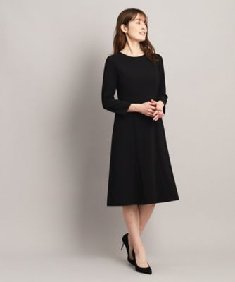 【洗える／日本製／セレモニー／オフィス／ジャケット羽織れる】幅広いシーンで活躍、フレアワンピース（２００２２３６００４）