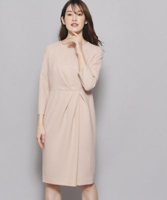 ＜COUP DE CHANCE (Women)＞【一枚できまる／カシュクール風デザイン】細見えタイトワンピース（２００２２３７３２８）