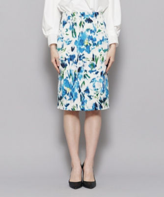 LEONARD FASHION 花柄タイトスカート ウエスト73cm LEONARD - 極美品 レオナール LEONARD FASHION ワンピース
