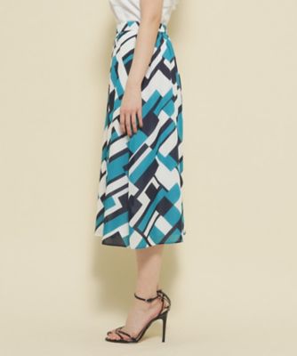 洗える】プリント柄フレアスカート（2002237629） | COUP DE