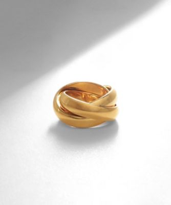 ＜COCOHNIK ONKITSCH (Women)＞シルバー　ボリュームリング　ドームトリプル　リング　ＧＰ（２００２２３７８０８）