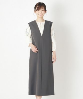 ＜LAURA ASHLEY＞【ジャージ素材】ダブルクロスストレッチジャンスカ（２００２２３７８３１）