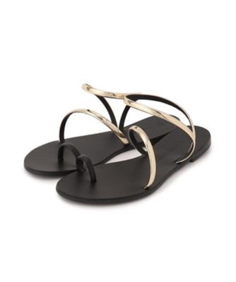 ニコラスライナス　24ss　サンダル　36　ブラック　ゴールド　黒 ニコラス ライナス NICOLAS LAINAS サンダル （GOLD/BLACK