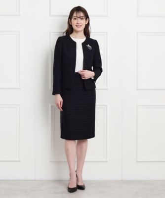【日本製／セレモニー／ファンシーツィード】ハレの日からオフスタイルまで！上品に華やぐジャケット（２００２２３９２００）