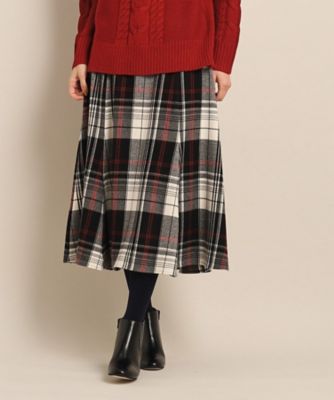 【新色追加・洗える】起毛チェック切替フレアースカート（ＸＳ～Ｌ）（２００２２３９２９７）
