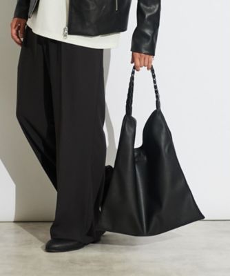 美品　tk.TAKEO KIKUCHI フロシキバッグ 黒 A4 レザー 美品 tk.TAKEO KIKUCHI フロシキバッグ 黒 A4 レザー