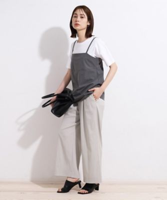 新色登場！【雑誌掲載／褒められパンツ／洗える】ウエストゴムワイドタックパンツ（２００２２３９８６７）
