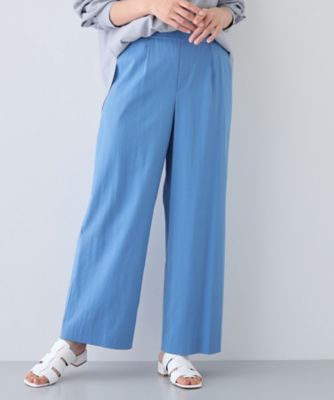 新色登場！【雑誌掲載／褒められパンツ／洗える】ウエストゴムワイドタックパンツ（２００２２３９８６７）