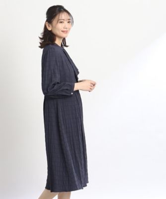 SALE／手洗い可能】タイ風のネックデザインワンピース