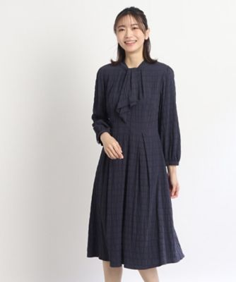 SALE／手洗い可能】タイ風のネックデザインワンピース