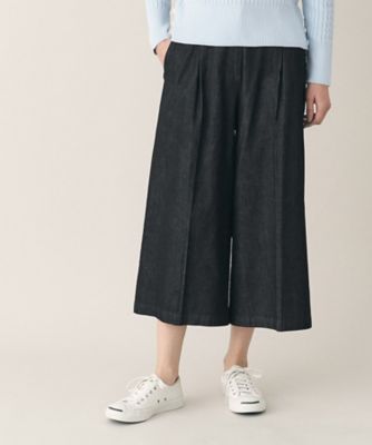 【洗える】６ＯＺデニムクロップド丈パンツ（ＸＳ～Ｌ）（２００２２４０６１２）