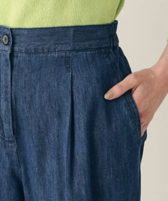 【洗える】６ＯＺデニムクロップド丈パンツ（ＸＳ～Ｌ）（２００２２４０６１２）
