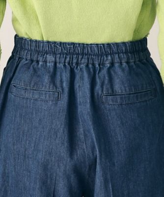 【洗える】６ＯＺデニムクロップド丈パンツ（ＸＳ～Ｌ）（２００２２４０６１２）