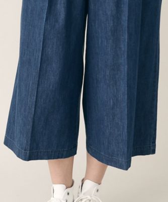 【洗える】６ＯＺデニムクロップド丈パンツ（ＸＳ～Ｌ）（２００２２４０６１２）