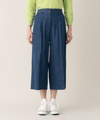 【洗える】６ＯＺデニムクロップド丈パンツ（ＸＳ～Ｌ）（２００２２４０６１２）