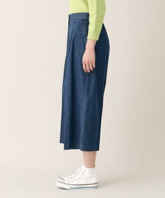 【洗える】６ＯＺデニムクロップド丈パンツ（ＸＳ～Ｌ）（２００２２４０６１２）