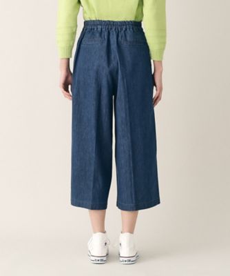 【洗える】６ＯＺデニムクロップド丈パンツ（ＸＳ～Ｌ）（２００２２４０６１２）
