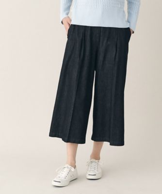 【洗える】６ＯＺデニムクロップド丈パンツ（ＸＳ～Ｌ）（２００２２４０６１２）