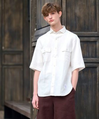 リネンレーヨン ショートスリーブシャツ（2002240745  