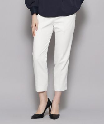 ＜COUP DE CHANCE (Women)＞【洗える／伸縮性／シワになりにくい】オンオフ可！センタープレス入り定番スティックパンツ（２００２２４１４４３）