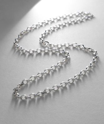 ＜COCOHNIK ONKITSCH (Women)＞シルバー　デザインチェーン　リッジケーブル　ネックレス（２００２２４１４８２）