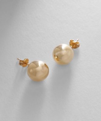 ＜COCOHNIK ONKITSCH (Women)＞シルバー　ホロウボール　スタッドピアスＳ　ＧＰ（２００２２４１４９２）