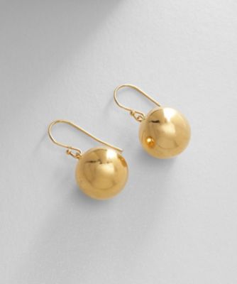 ＜COCOHNIK ONKITSCH (Women)＞シルバー　ホロウボール　フックピアス　ＧＰ（２００２２４１４９４）