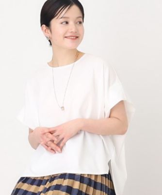 ＜THE SHOP TK (Women)＞【魅せる体形カバー服】さらさらフレア袖Ｔシャツ／手洗い可（２００２２４２６３２）